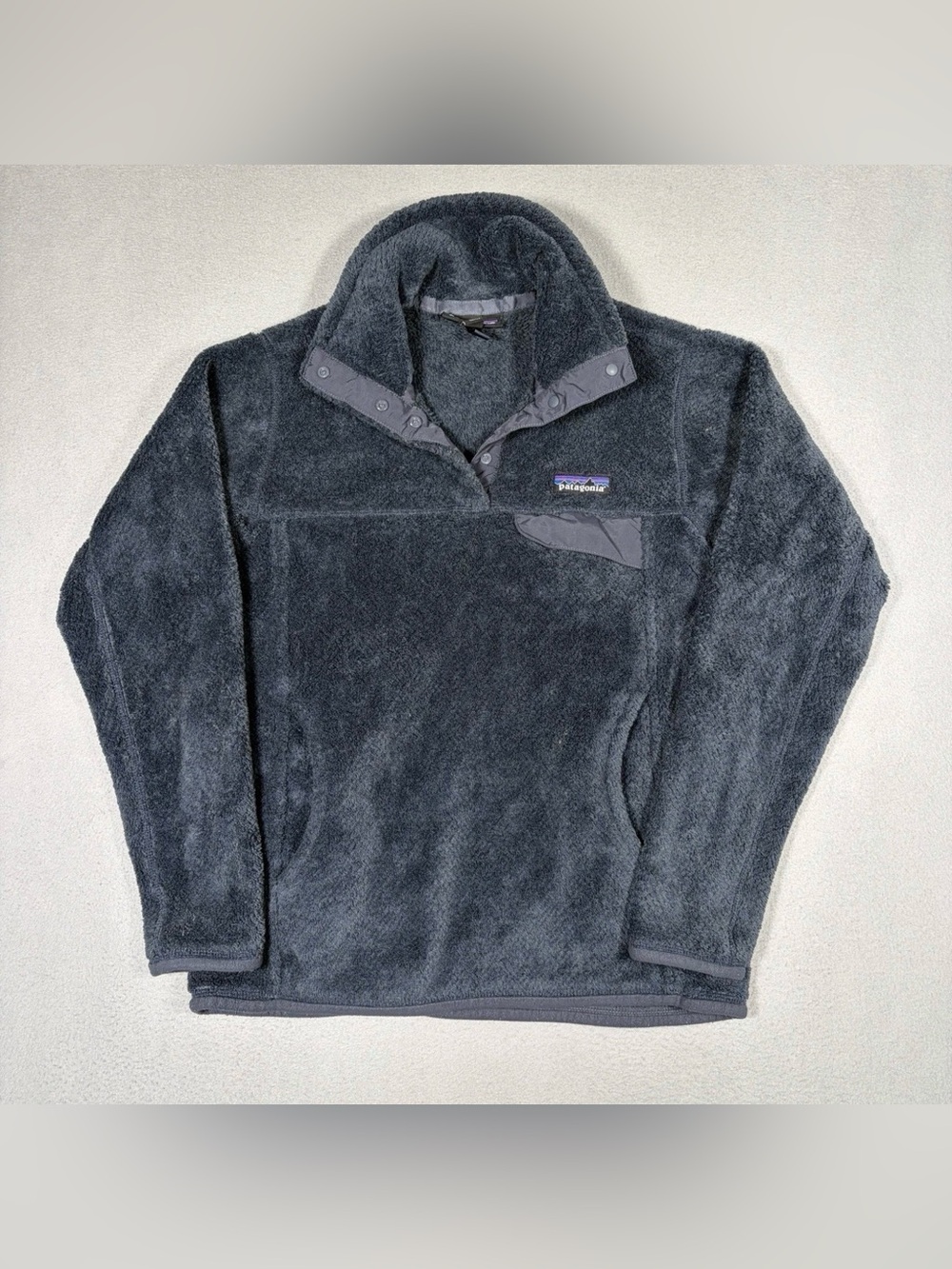 Patagonia Re-Tool Snap-T Fleece Womens XS Navy Blue Polartec Outdoor Hiking